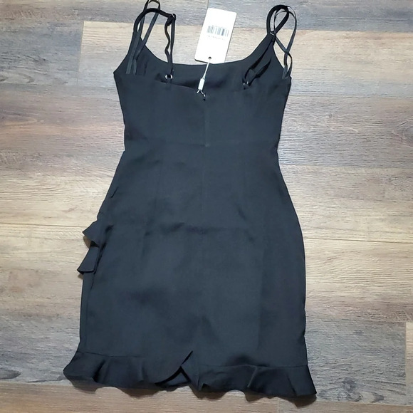 Saints & secrets ruffled little black mini dress nwt - Picture 7 of 7